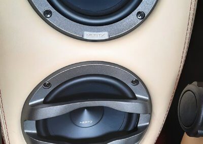 Ferrari F430 rear speaker audio upgrade