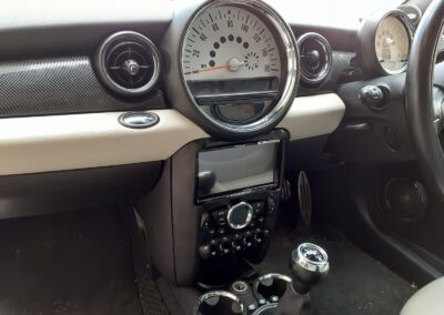 Mini Coupe 2012 after double din upgrade
