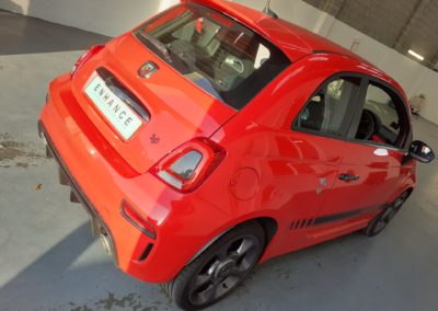 Fiat Abarth with flush parking sensors