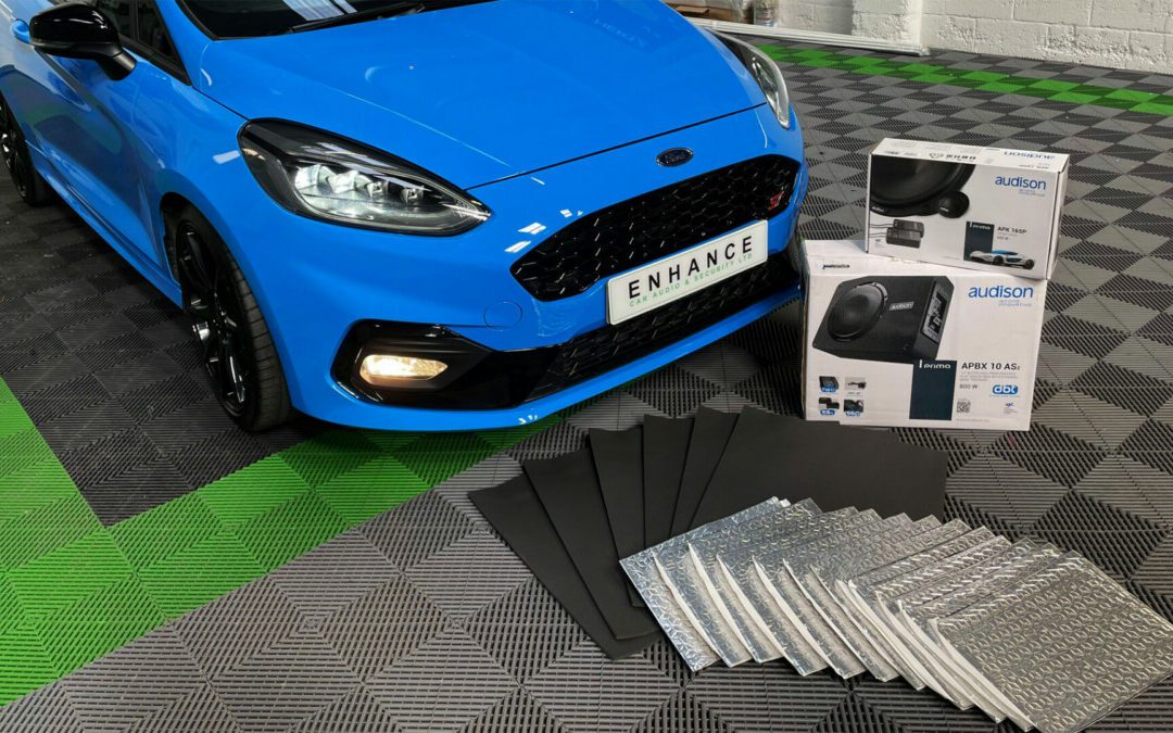 Speakers, Sub & sound deadening added to Ford Fiesta ST by Enhance
