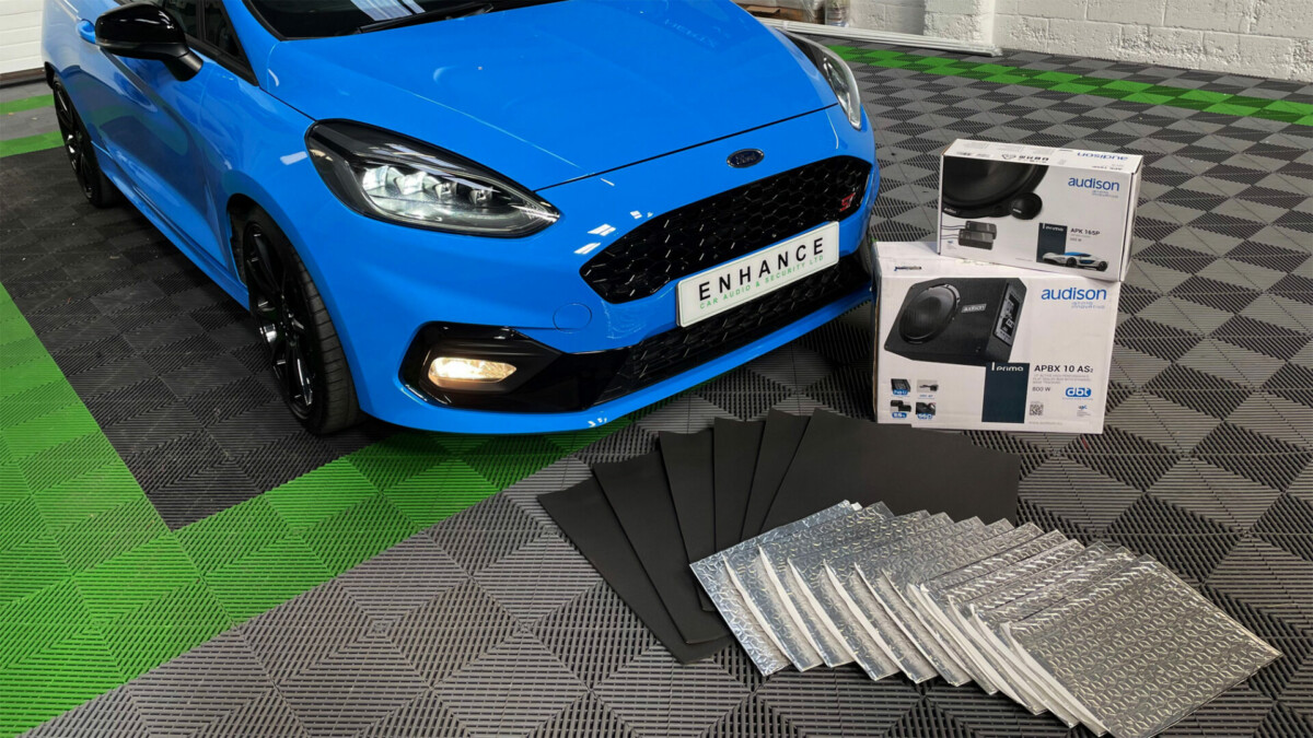 Speakers, Sub & sound deadening added to Ford Fiesta ST by Enhance