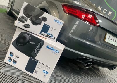 Audi TT 2019 Speaker & Sub upgrade in workshop