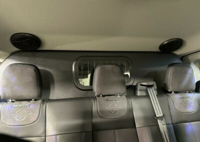 Ford Transit 2023 audio upgrade rear speakers