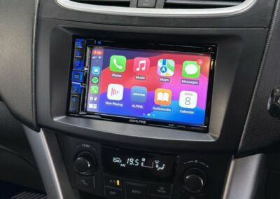 Suzuki Swift 2013 Alpine radio upgrade inside